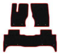 Dywaniki welurowe CARLUX-RED do Range Rover Sport II czarne/czerwone