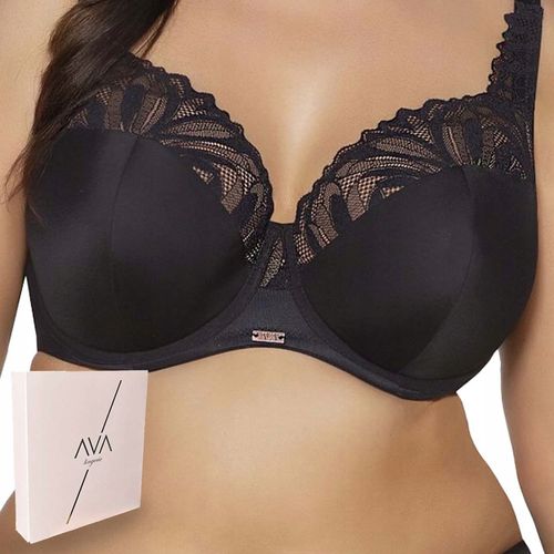 Biustonosz półusztywniany Ava 2105 czarny 80G na Arena.pl