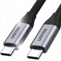 PRZEWÓD USB-C na USB-C 100cm 10Gbps 4K 60Hz 20V/5A 100W Unitek C14082ABK