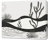 Obraz 70x60cm Ogród przy Nocy