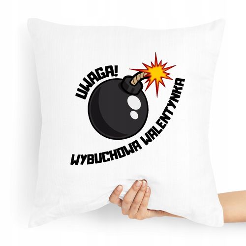 Poduszka Na Walentynki Uwaga! Wybuchowa Walentynka Z Nadrukiem Ze Zdjęciem na Arena.pl