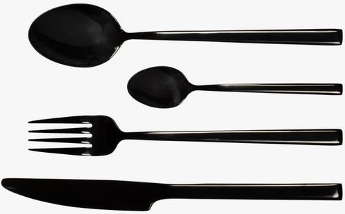 AMBITION 24 SZTUCĆE COMO BLACK MODERN CZARNE ZESTAW OBIADOWE DLA 6 OSÓB na Arena.pl