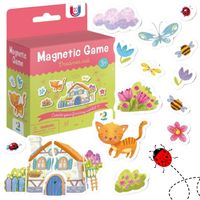 gra planszowa gra magnetyczna kotek marzyciel 20 el. kolorowych