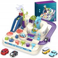 INTERAKTYWNY TOR SAMOCHODOWY ZABAWKA ZRĘCZNOŚCIOWA TOR PRZESZKÓD DLA DZIECI