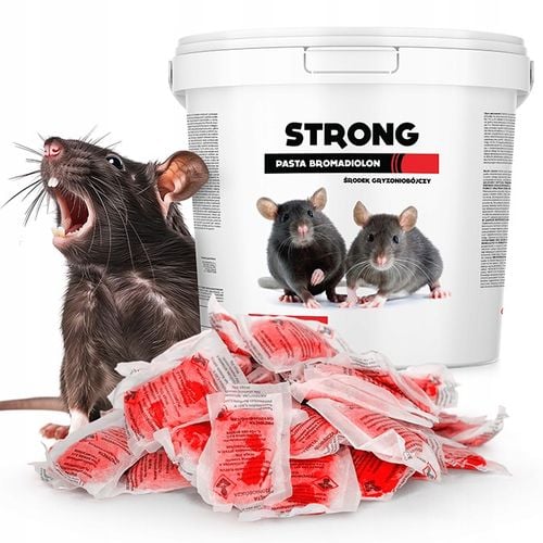 ULTRA MOCNA TRUTKA NA MYSZY I SZCZURY STRONG PASTA BROMADIOLON 5 KG na Arena.pl