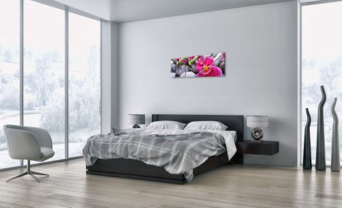 Obraz Na Płótnie - Storczyk Kamień - 90X30 Cm - Ca90X30-0465 na Arena.pl