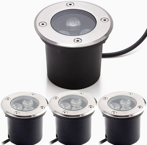 Oprawa wpuszczana do ogrodu Dailyart 3W ciepła biała IP65 4 szt POWYSTAWOWY na Arena.pl