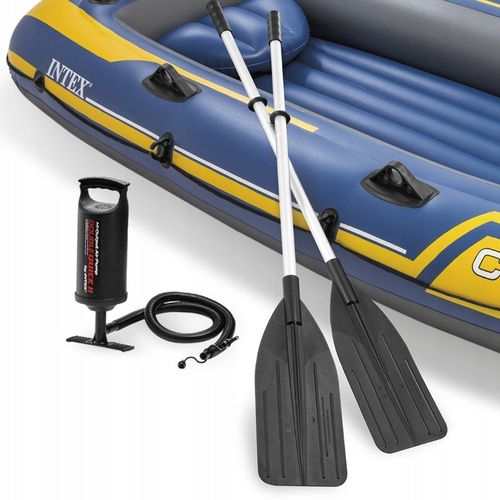 Ponton dmuchany Challenger 3 os + wiosła + pompka Intex 68370 na Arena.pl