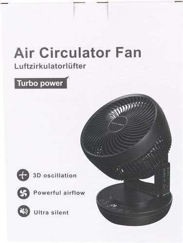 Cichy turbo-wentylator podłogowy MyCarbon do 30m2 pilot, czasomierz, czarny na Arena.pl