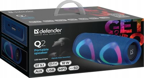 Przenośny Bezprzewodowy Głośnik Bluetooth 5.1 Wejście MicrSD MP3 TWS RADIO na Arena.pl