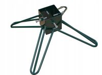 Stojak pod choinkę metalowy loft zielony Hairpin