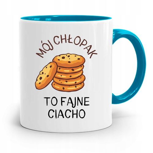 Kubek Błękitny Dla Chłopaka To Fajne Ciacho Z Nadrukiem Ze Zdjęciem na Arena.pl