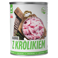 MOKRA KARMA DLA PSA TufTuf Puszka mielonka z królikiem 400g