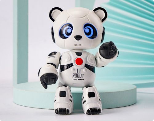 INTERAKTYWNY ROBOT PANDA MÓWI POWTARZA GRA ŚWIECI ZABAWKA DLA DZIECI na Arena.pl