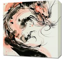 Obraz 50x50cm Smocza Furia