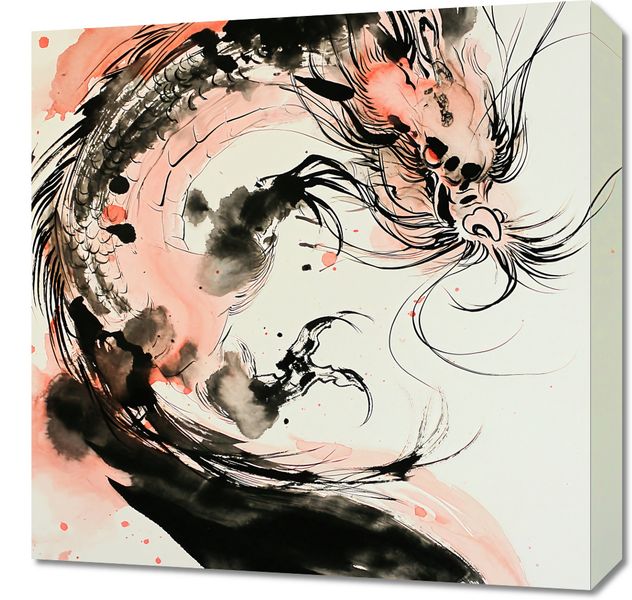 Obraz 50x50cm Smocza Furia zdjęcie 1