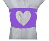 Ozdoba opaska ażur uchwyt do upięcia SERCE 9x41 cm