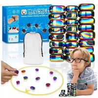 KAMIENIE MAGNETYCZNE MAGNETYCZNA GRA W SZACHY STRATEGICZNA KOLOROWE 20 SZT