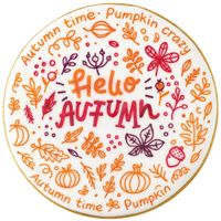 CIASTKO LUKROWANE HELLO COLLORS ROZ.M KOŁO JESIEŃ RĘCZNIE ROBIONE