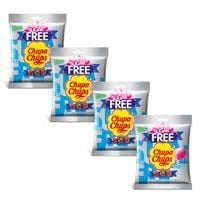 LIZAKI CHUPA CHUPS SUGAR FREE BEZ CUKRU WIŚNIA COLA TRUSKAWKA 4x110g