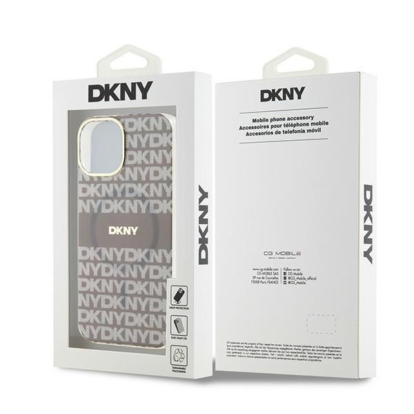 Etui DKNY do iPhone 15, iPhone 14, iPhone 13, Beżowy, MagSafe zdjęcie 8