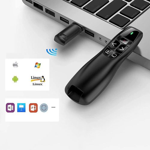 WSKAŹNIK PREZENTER LASEROWY PILOT BEZPRZEWODOWY DO PREZENTACJI LASER USB ZW na Arena.pl