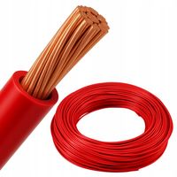 PRZEWÓD LINKA KABEL H07V-K LGY 1x50 50mm2 CZERWONY 750V MIEDŹ 1m