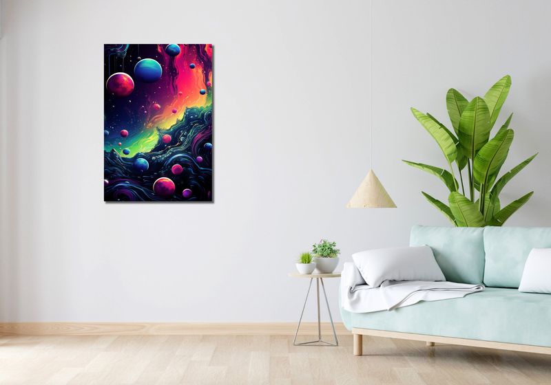 Obraz 60x90cm Kalejdoskop Galaktyk zdjęcie 2