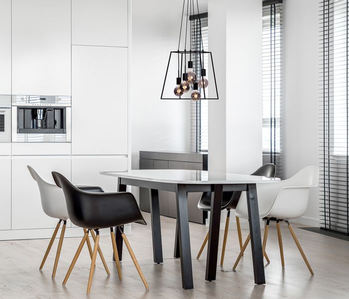 Loftowa LAMPA wisząca ALMODOVI PND-11532-5-BL Italux metalowa OPRAWA zwis klatka czarna zdjęcie 5