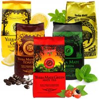 Yerba Mate Green Zestaw 5 smaków 400 g Coffee Klasyczna Guarana Limon 2 Kg