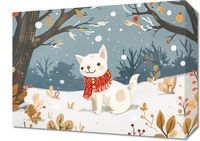 Obraz 40x30cm Śnieżny Kompan