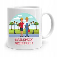 Kubek Architekta Projektanta Najlepszy Architekt! Z Nadrukiem Ze Zdjęciem