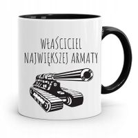 Kubek Czarny Dla Chłopaka Największa Armata Z Nadrukiem Ze Zdjęciem