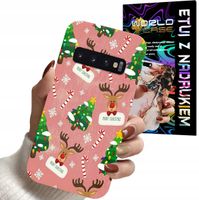 ETUI CASE DO SAMSUNG S10+ PLUS - ŚWIĄTECZNE WZORY NA ŚWIĘTA RENIFER CHOINKA