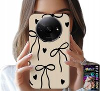 ETUI DO XIAOMI REDMI A3 - BEŻOWE KOKARDKI WSTĄŻKA MODNE WZORY