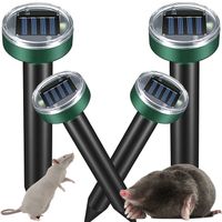 Odstraszacz na krety solarny silny odstraszacz solarny nornic gryzoni 4 szt