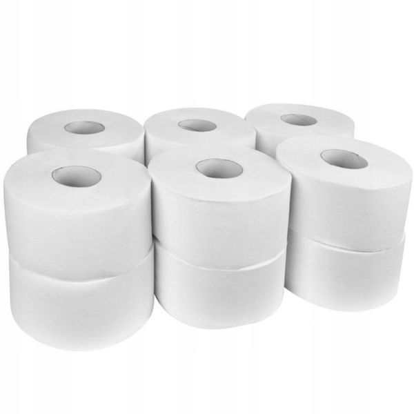 Papier toaletowy Jumbo celuloza MAXI 2W 100 MB 12 rolek zdjęcie 1