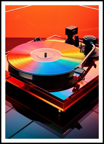Plakat 70x100cm Wibracje Retro Winyli na Arena.pl