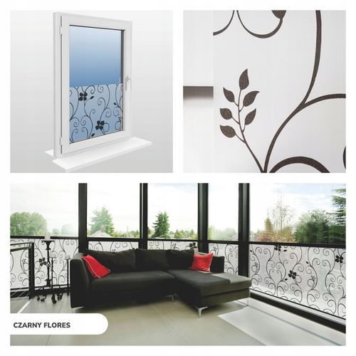 FOLIA OKIENNA STATYCZNA 60x100 MLECZNA KWIATY PASY WZORY OKLEINA na Arena.pl