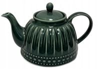 DZBANEK CZAJNIK CERAMICZNY DO HERBATY KAWY 1L linia MOSAIQUE OLIVE