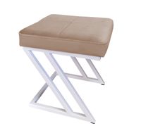 Pufa ZETA LOFT taboret podnóżek podstawa biała MG06