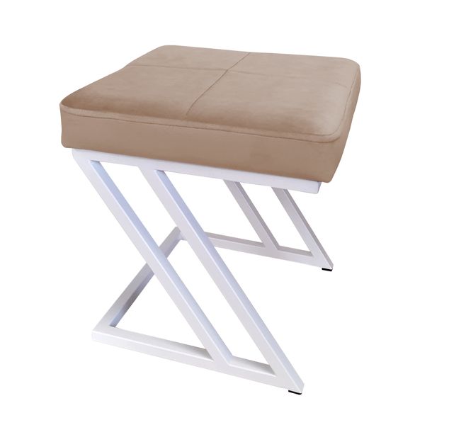 Pufa ZETA LOFT taboret podnóżek podstawa biała MG06 zdjęcie 1