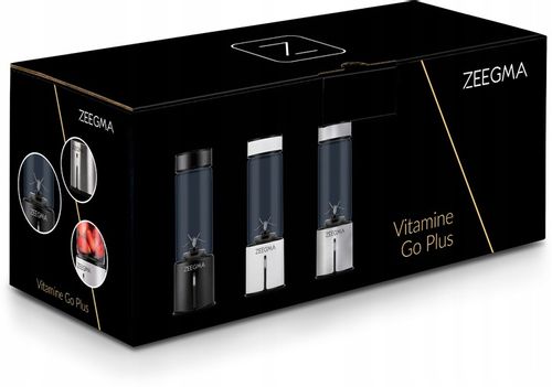 Blender Przenośny Bezprzewodowy DUŻY 465ml 300W ZEEGMA Go Plus SREBRNY na Arena.pl