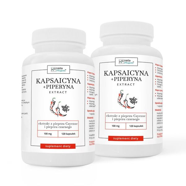 Kapsaicyna+Piperyna EXTRACT ODCHUDZANIE 120 kaps zdjęcie 10