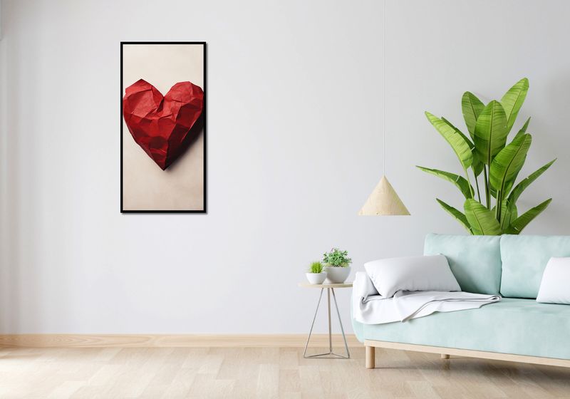 Plakat 50x100cm Kreślone Serce zdjęcie 4