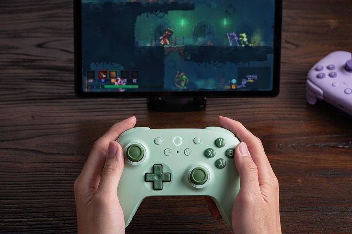 Pad Bezprzewodowy 8Bitdo Ultimate 2C Green Hall Effect 2.4G BT Android PC zdjęcie 8