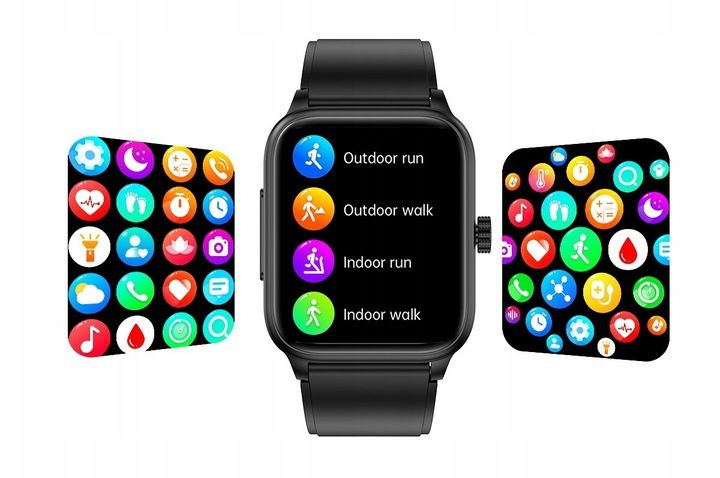 SMARTWATCH ZEGAREK TEMPERATURA CIAŁA POMIARU CUKRU GLUKOZA 3 PASKI HRV NFC zdjęcie 4