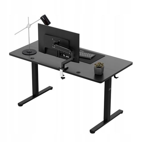 Biurko regulowane elektryczne MARK ADLER czarne komputerowe uchwyt na Arena.pl