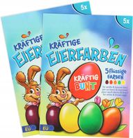 BARWNIKI DO PISANEK X10 KOLOROWANIE JAJEK NA WIELKANOC WIELE KOLORÓW