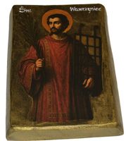 Ikona Święty Wawrzyniec patron piekarzy, kucharzy, strażaków, księgowych